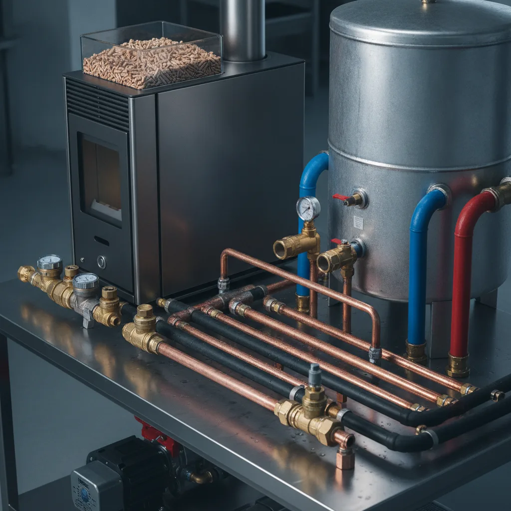 poêle pellets hydro chauffage central