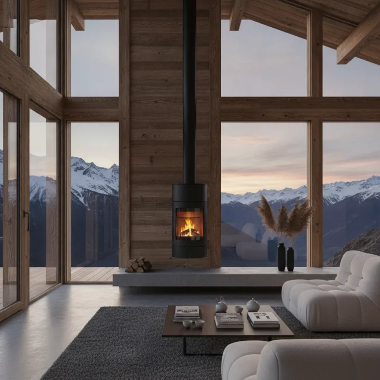 Poêle suspendu chalet design | guide complet 2026 - poele suspendu chalet design