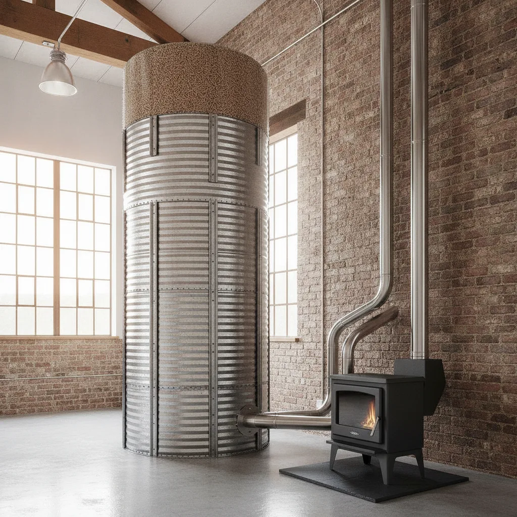 Stockage pellets silo maison | Guide complet 2026 - stockage pellets silo maison