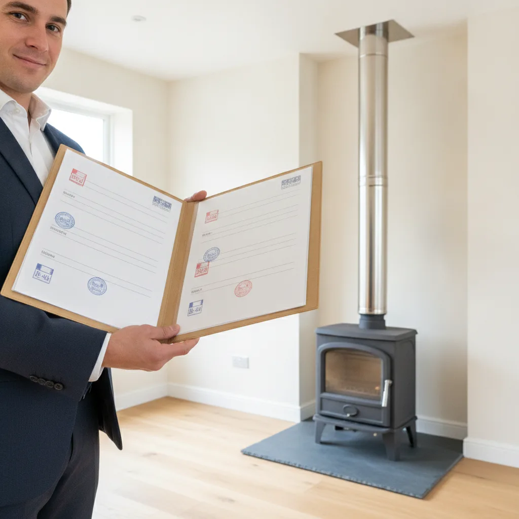 distance sécurité poêle matériaux combustibles