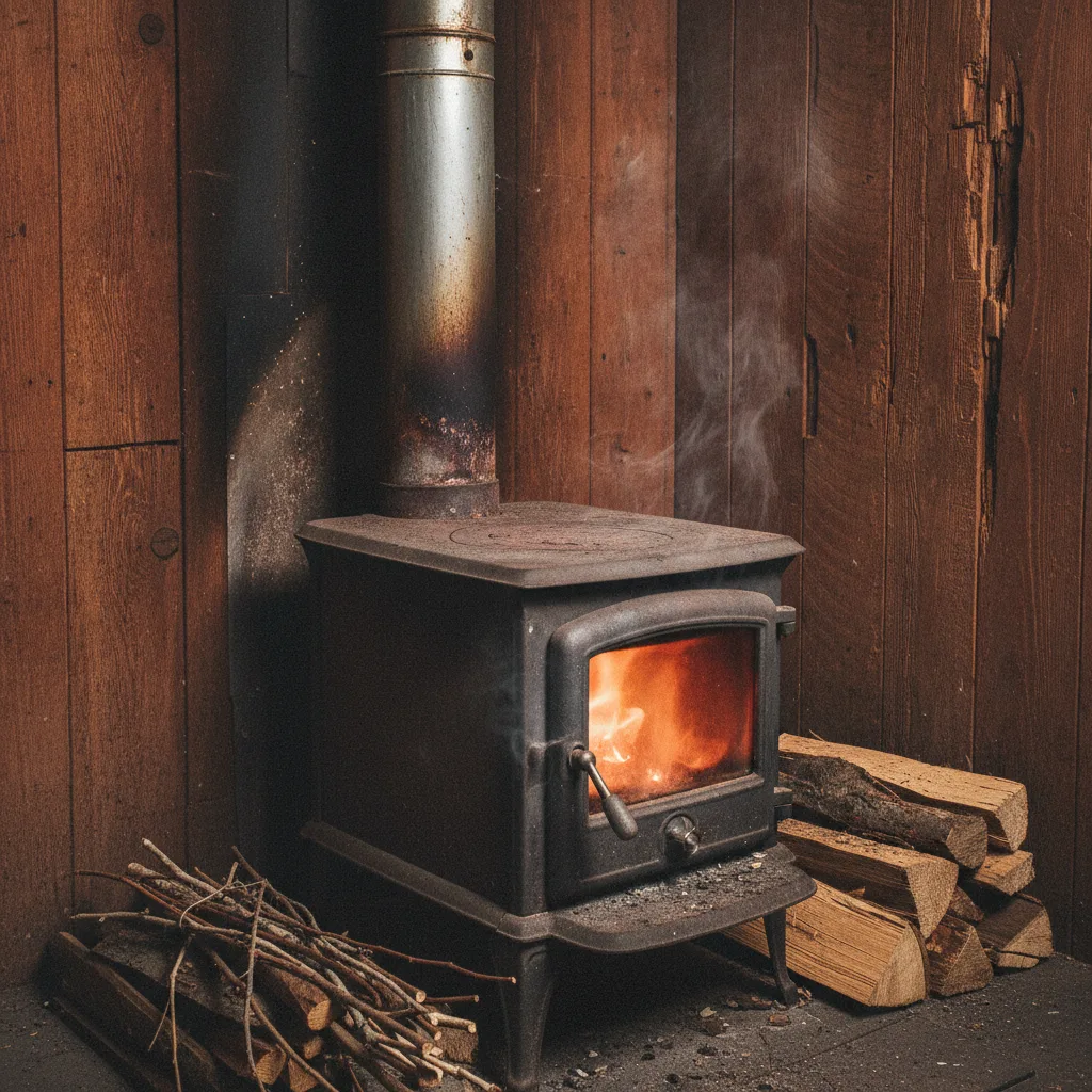 distance sécurité poêle matériaux combustibles