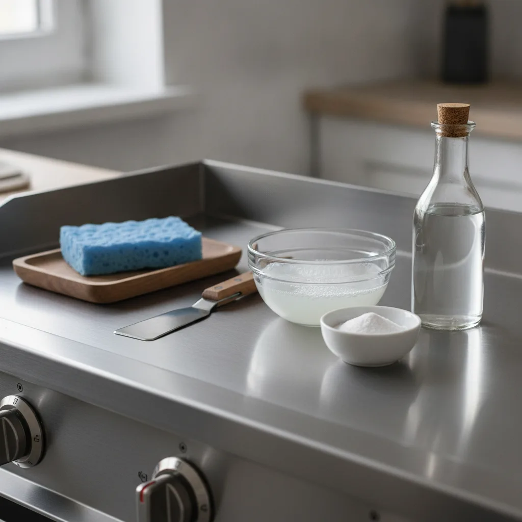 entretien plancha inox nettoyage